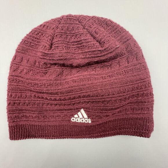 Adidas Beanie One Size Maroon Red ATM Aggies A&M University Cable Knit Texas - Picture 2 of 5